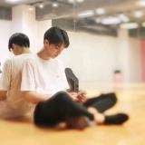 淡然いで微笑