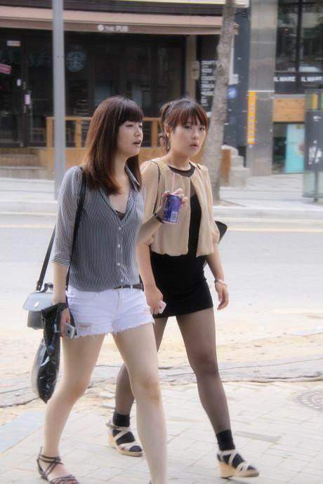 韩剧美女多, 现实真是那样? 实拍韩国街头的女人
