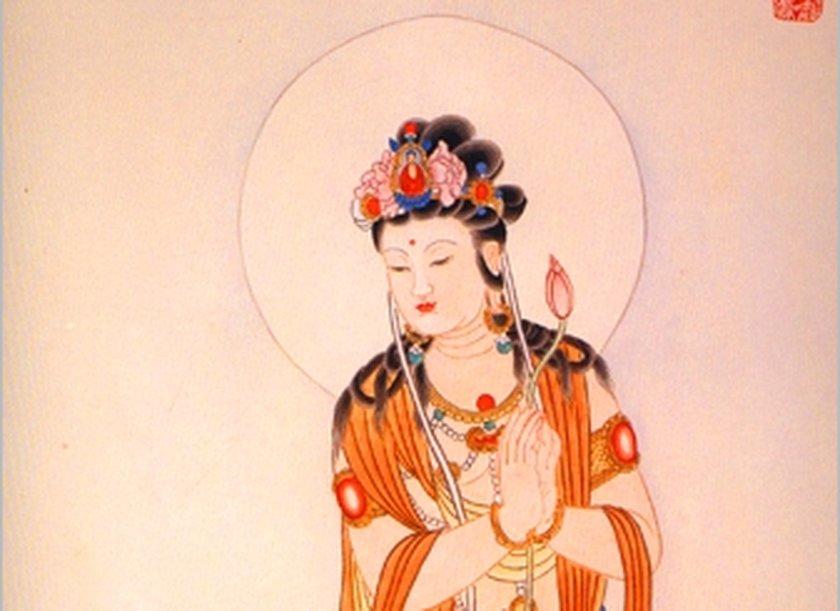 中国风—观音菩萨石头画教程