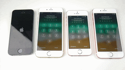 iphone7和5s,6,se运行ios11速度对比