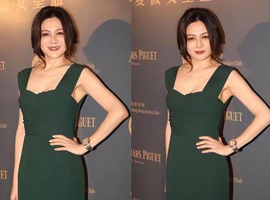 55岁关之琳穿吊带裙现身, 身材纤细如少女, 网友: 还是当年的十三姨!