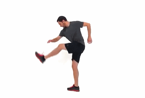 休息10秒 紧接着开始正式锻炼,共4个动作,每个动作60秒 交叉跳跃蹲起