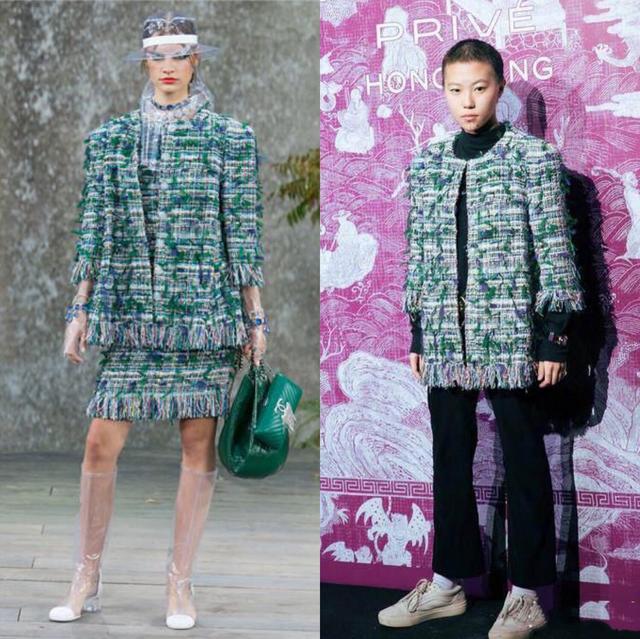 被窦靖童丑哭! 香奈儿三万外套穿出地摊货效果, 发布会成车祸现场