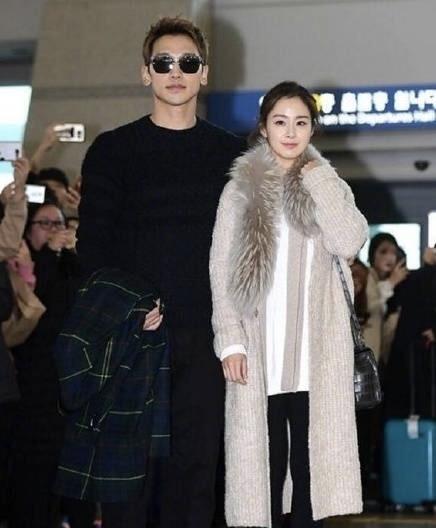 韩国天王Rain成准爸爸, 笑谈女儿双眼皮, 网友: 还好不是像爸爸