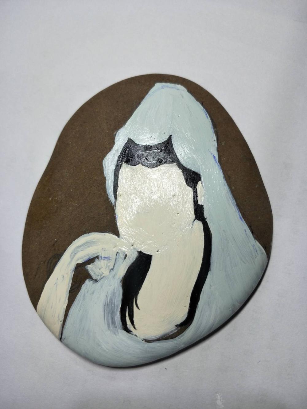 中国风—观音菩萨石头画教程