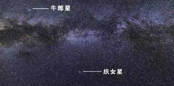 "天阶夜色凉如水,卧看牵牛织女星.