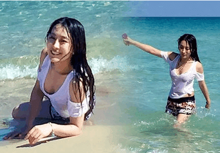 马苏在中国有嘻哈现场被男子蹭, 没有拒绝反而低头很享受