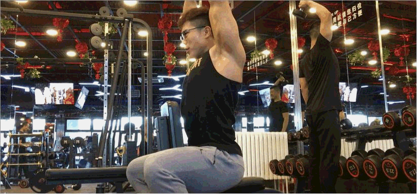 海阔天空0rdktt 馆藏分类 gif 第三个动作,哑铃侧平举,训练时双臂微微