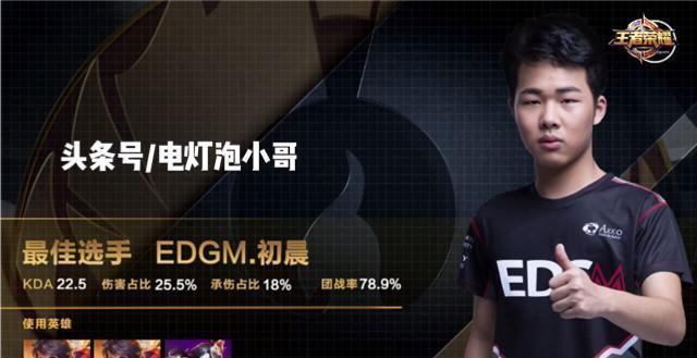 KPL: EDG的打野初晨有过哪些高光的表现?