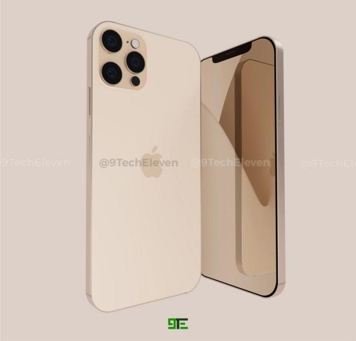 iPhone 12 Pro渲染图再曝光:外形方正,巨大“刘海”依旧 iPhone 12 Pro渲染图再曝光:外形方正,巨大“刘海”依旧