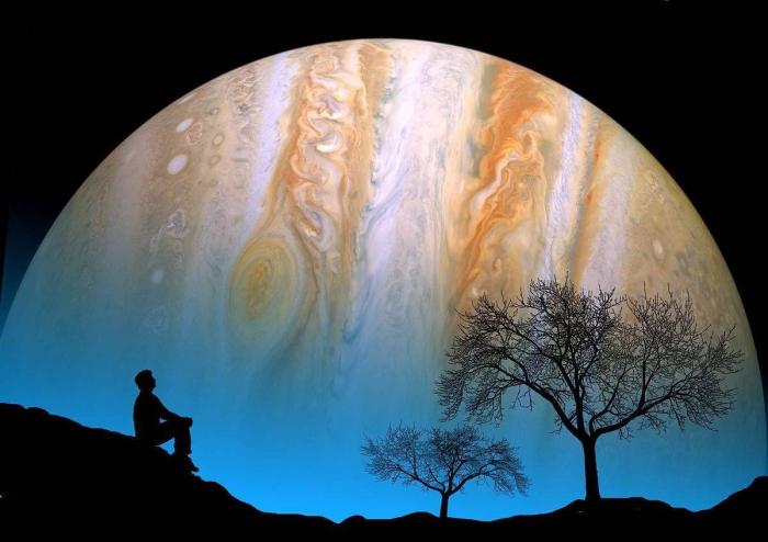 近距离看着木星,更多的是一种恐惧和莫名的敬畏