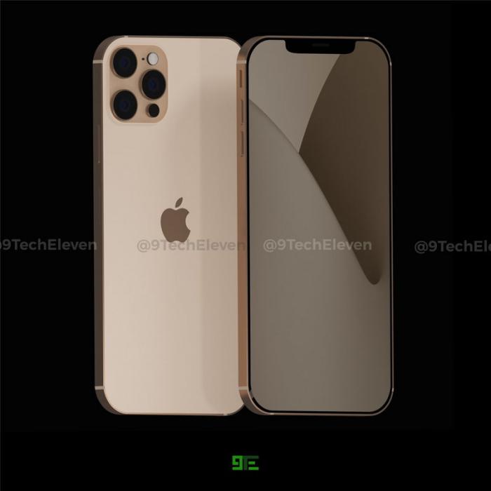 iPhone 12 Pro渲染图再曝光:外形方正,巨大“刘海”依旧 iPhone 12 Pro渲染图再曝光:外形方正,巨大“刘海”依旧