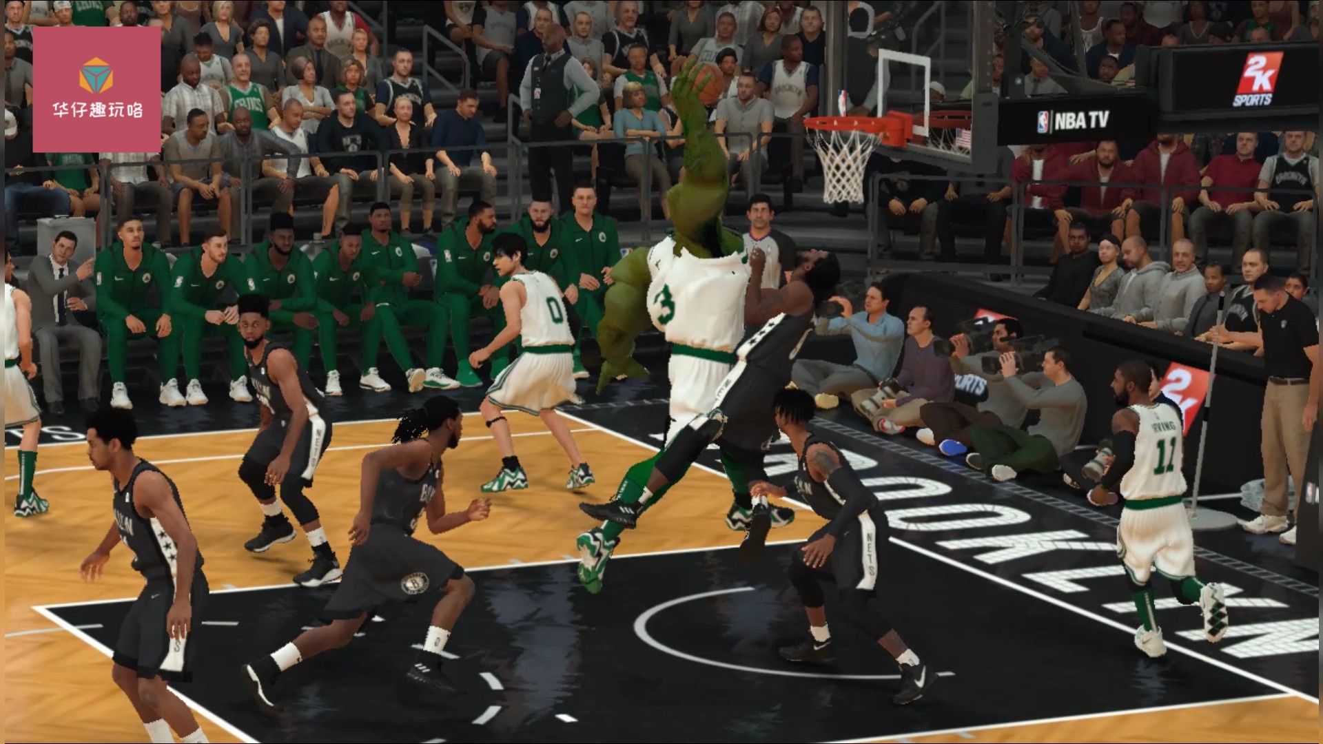 NBA2K19这绿巨人浩克的扣篮野蛮程度跟他性格又得比？你觉得呢？