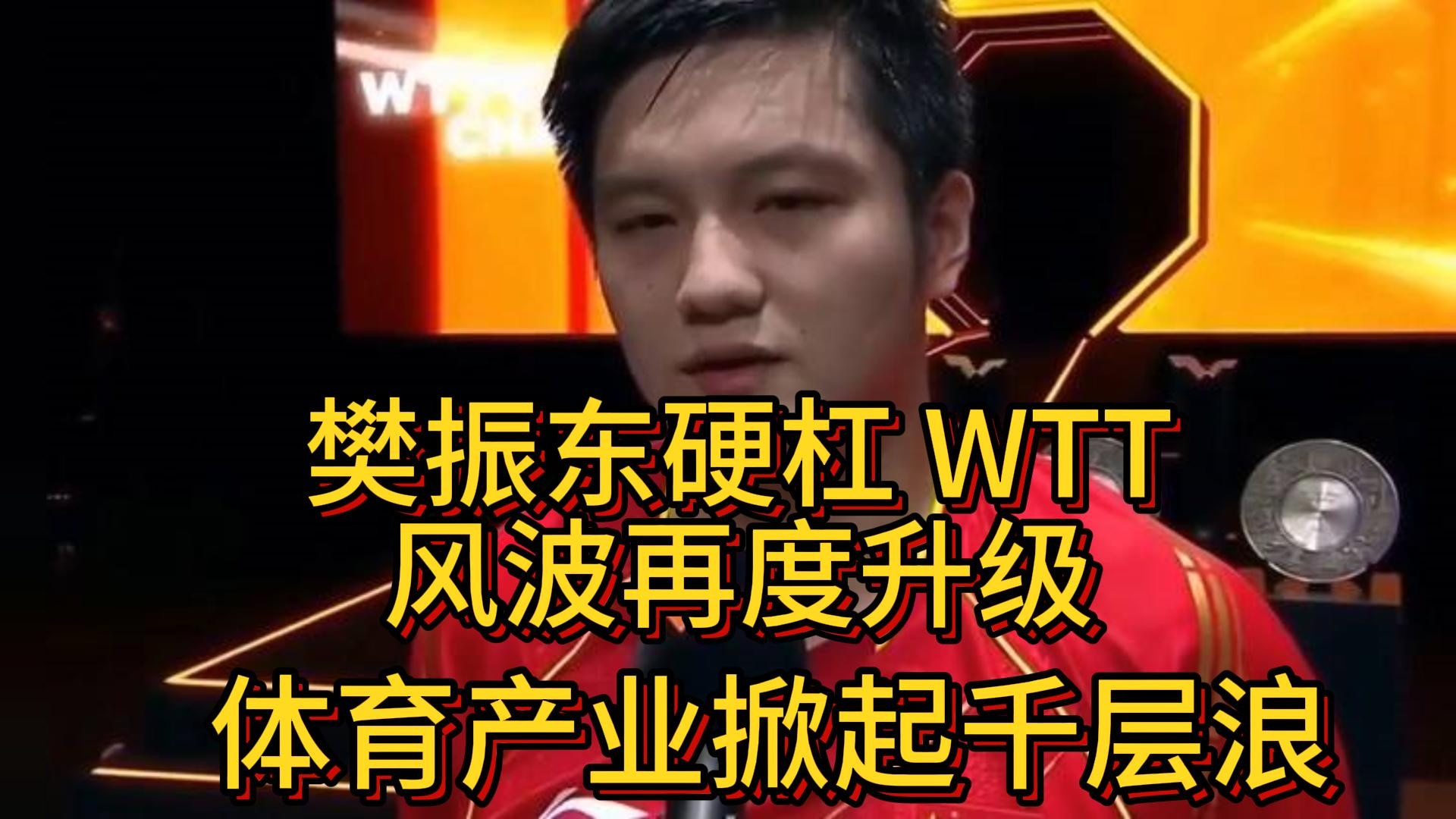 樊振东硬杠WTT，掀起体育产业的“千层浪”#乒乓球 #体育 #资讯