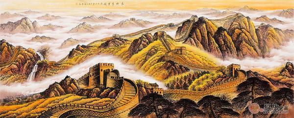 客厅山水国画作品欣赏 如此精妙绝伦美哉妙哉