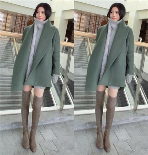 毛呢大衣怎么搭配显高？跟着她们学！