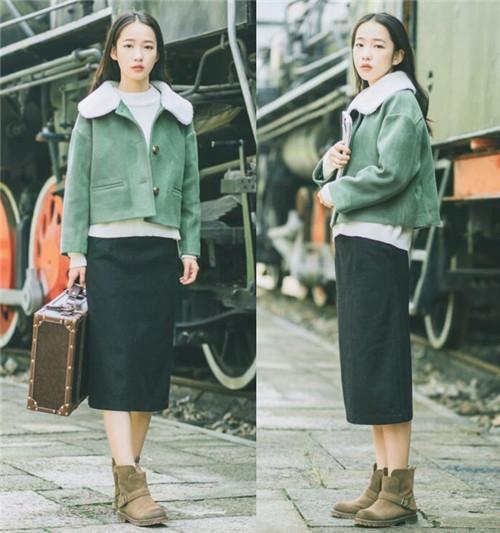 毛呢大衣怎么搭配显高？跟着她们学！