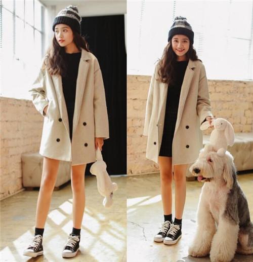 毛呢大衣怎么搭配显高？跟着她们学！