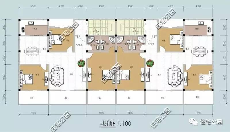 兄弟姐妹齐心一起建新房,选双拼户型准没错