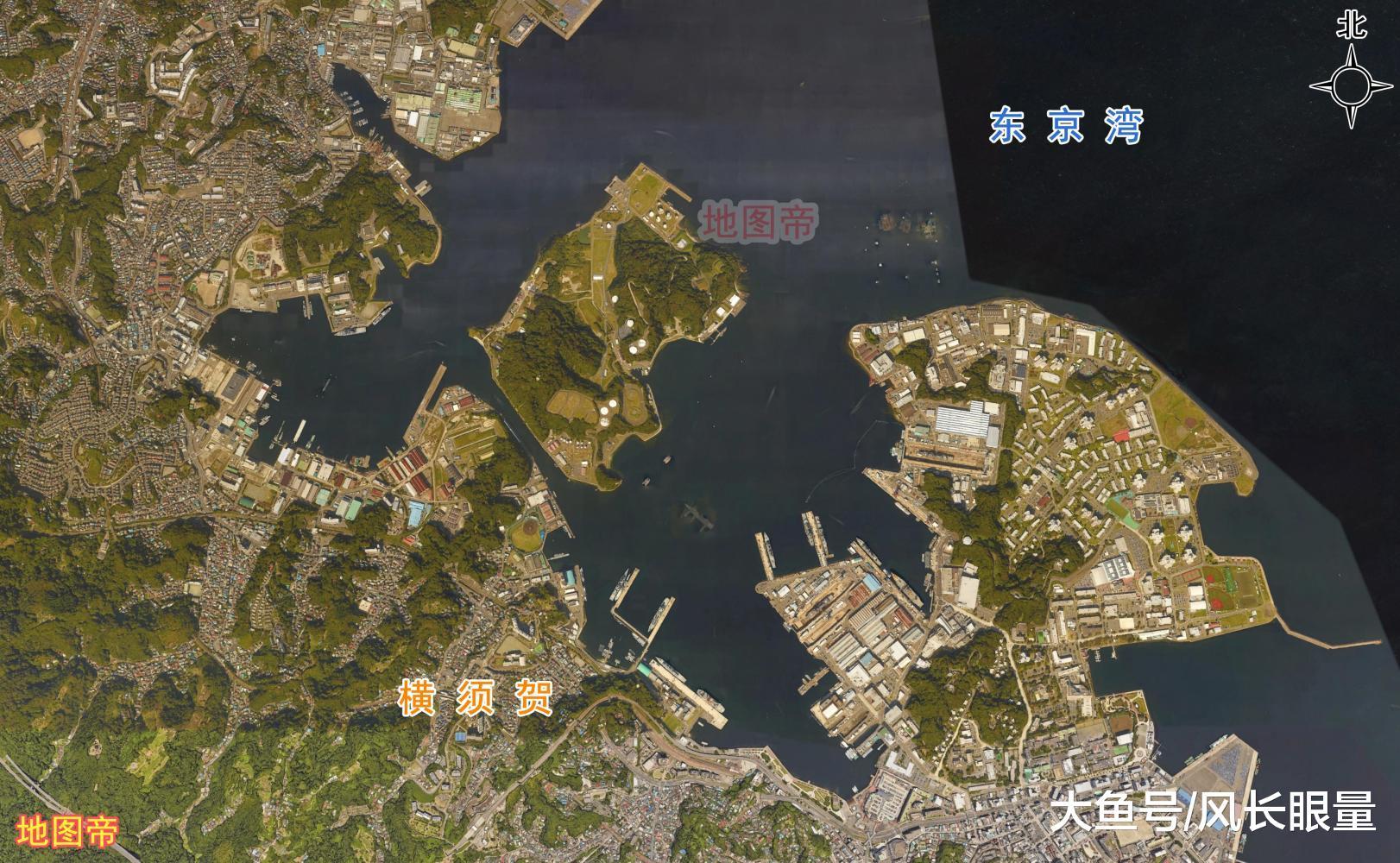 横须贺海军基地，位于东京附近的