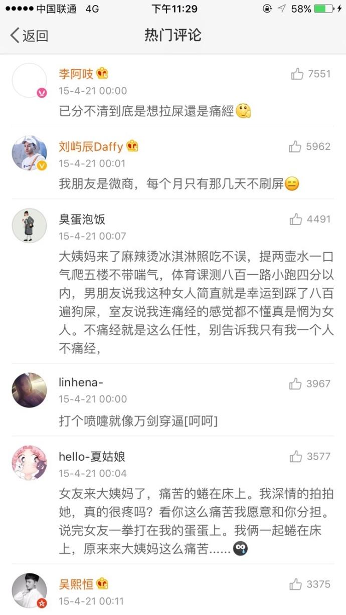 女生大姨妈总是迟到早退是一种什么样体验? 女生来大姨妈又到底有多痛, 看完评论我彻底沉默了