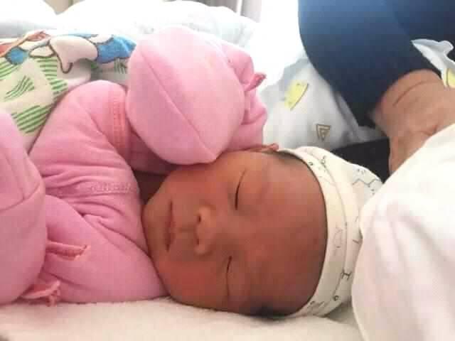 来还愿了, 男宝宝一枚, 3次B超都很准