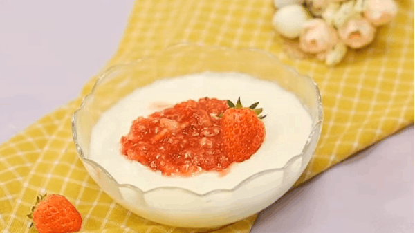 教你制作草莓双皮奶, 不用烤箱零失败, 好吃到停不下来