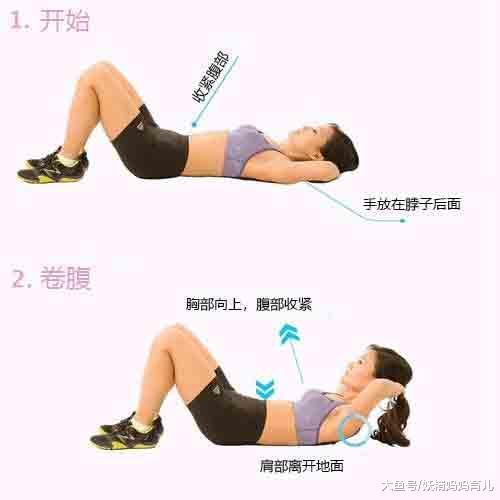 生完孩子肚子还像5个月孕妇, 5个动作让你恢复小腰精