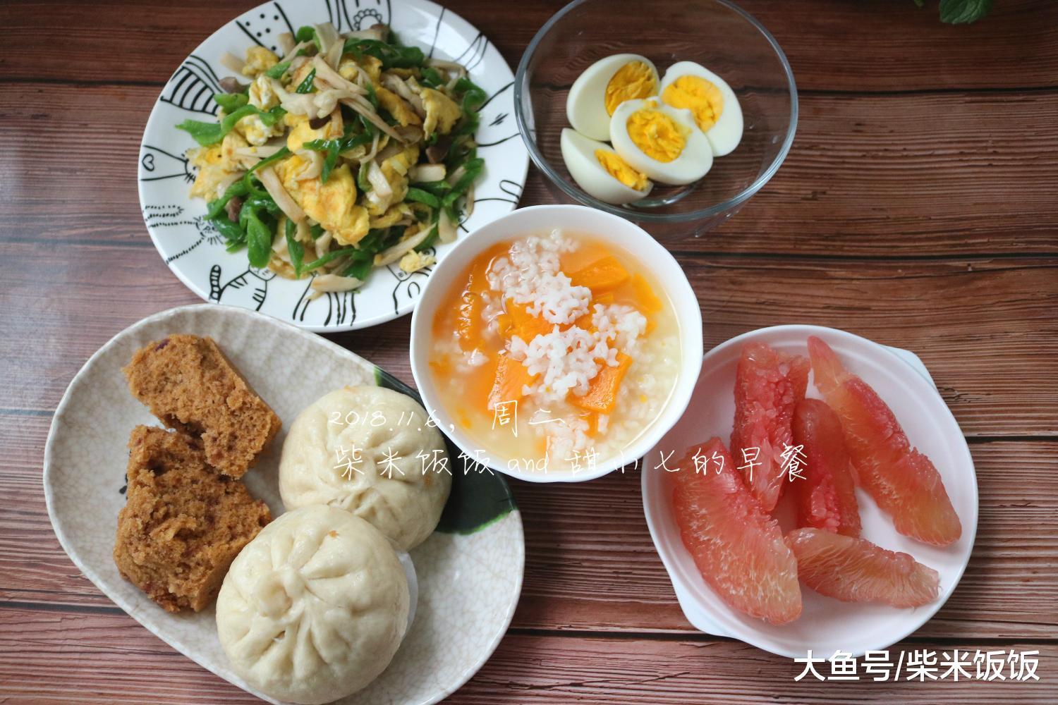 柴米饭饭 and 甜小七的早餐