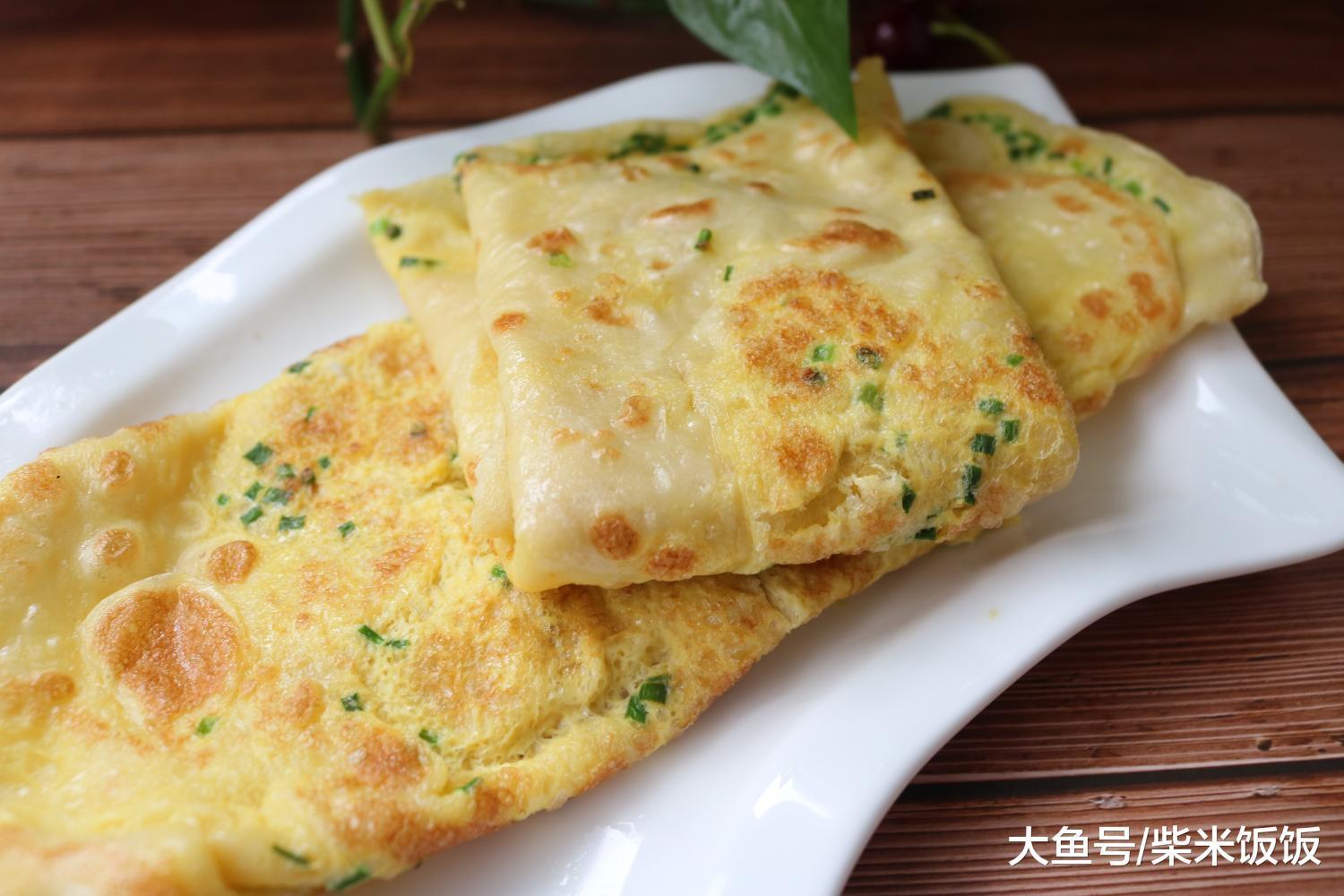 葱花鸡蛋饼最最简单的做法，不用