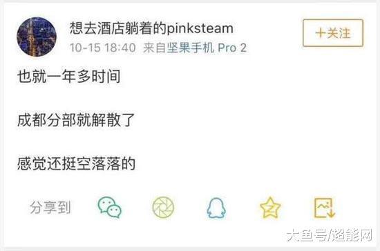 传锤子科技成都部门烧光6亿后解