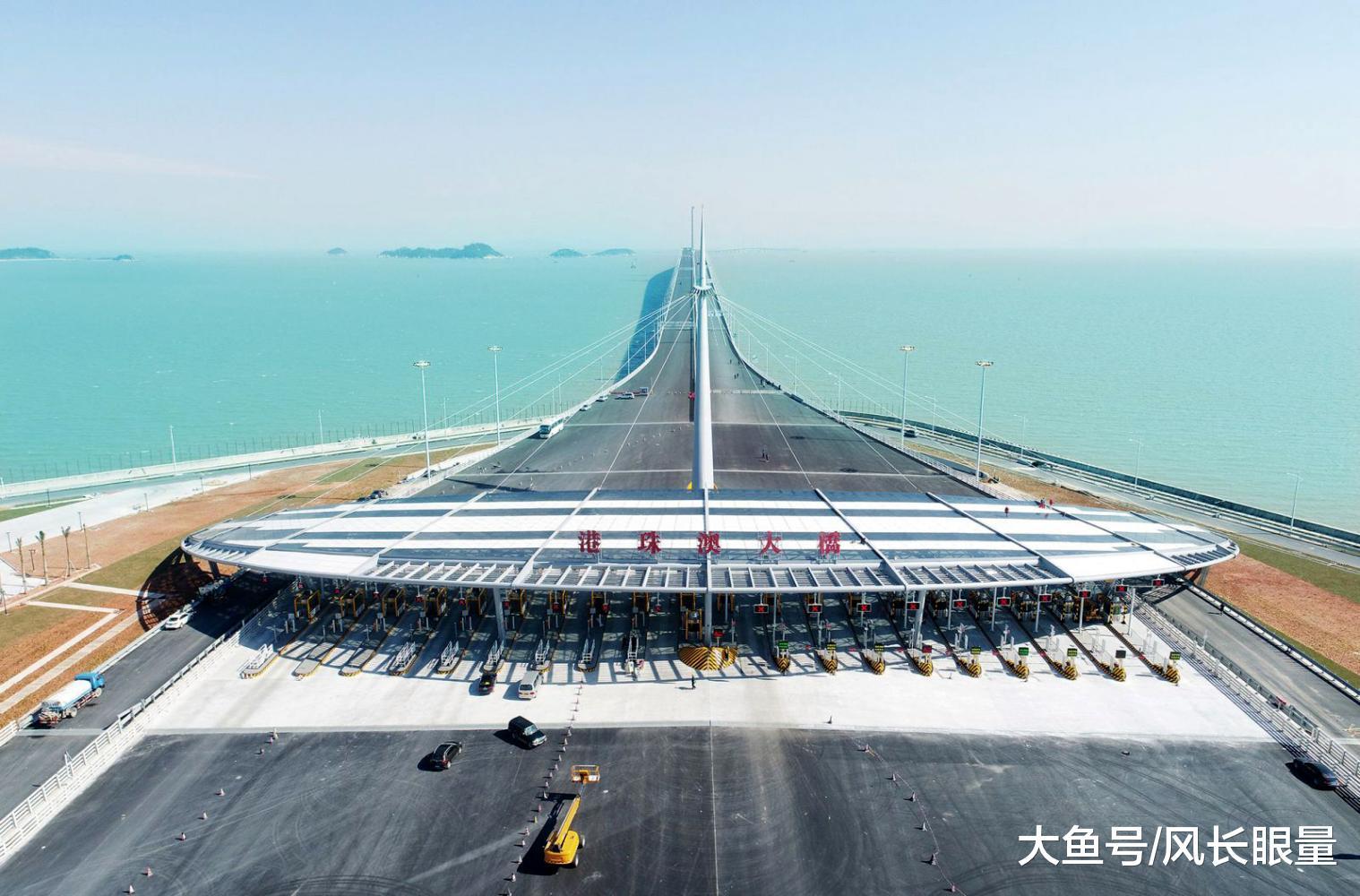 港珠澳大桥收费站，实在是太霸气