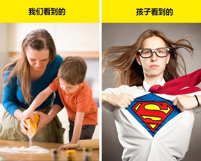 9张照片证明成人和孩子看待事物的差别, 原来我们不再单纯