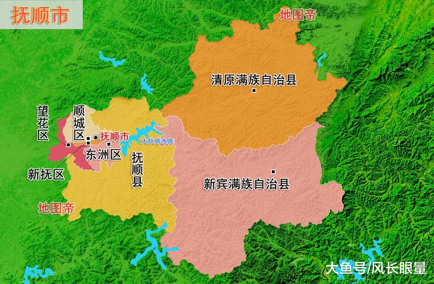 抚顺，辽宁第三大城市，有200