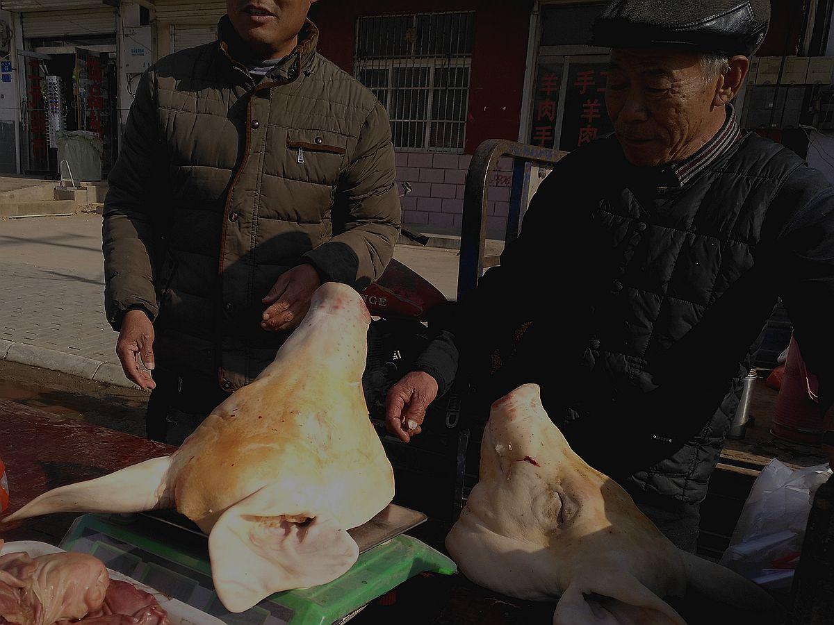 冬天到了, 有人买猪头回家做冰猪头糕, 这种乡村美食你吃过没有?