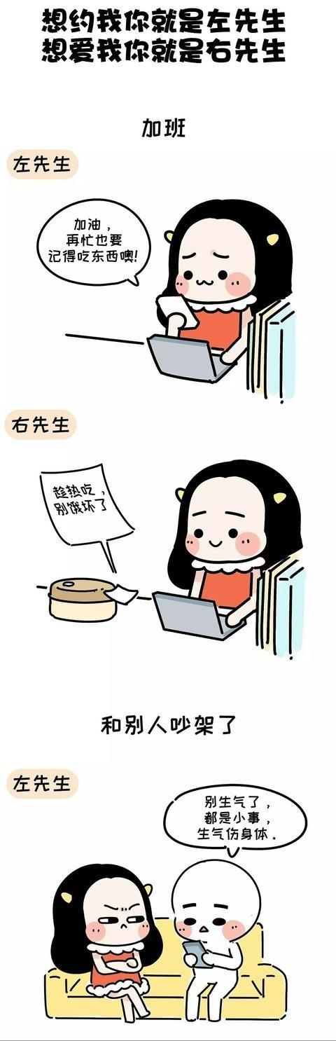 左先生和右先生, 对比一下你就知道该选择哪一个了!