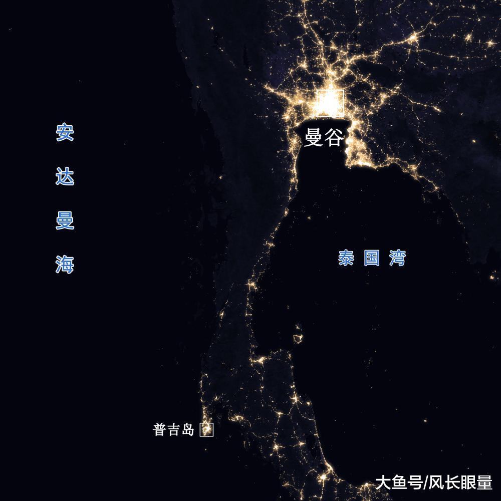 普吉岛，位于泰国西南部，在印度