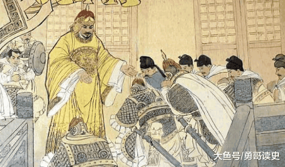 宋太祖赵匡胤发起陈桥兵变，从后