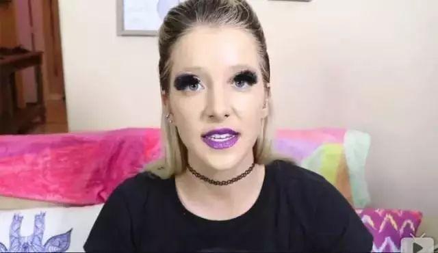 女子挑战100副假睫毛, 看着有点不太好