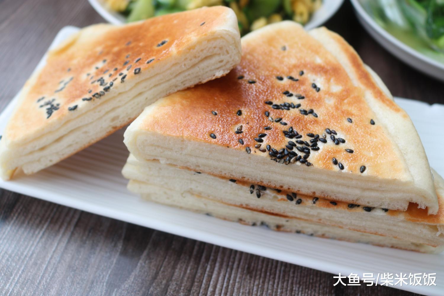 发面饼很好吃，尤其是层次分明的