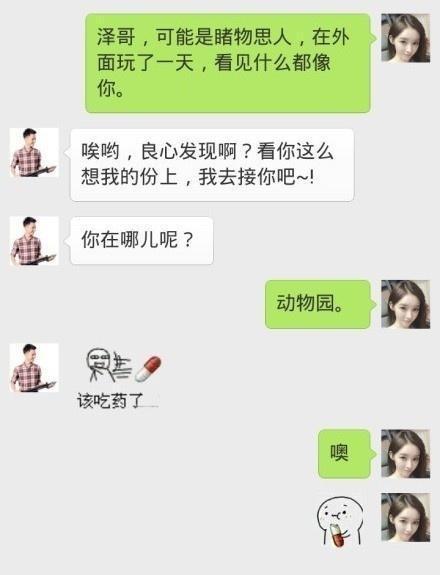逗比情侣的聊天记录, 句句神回复