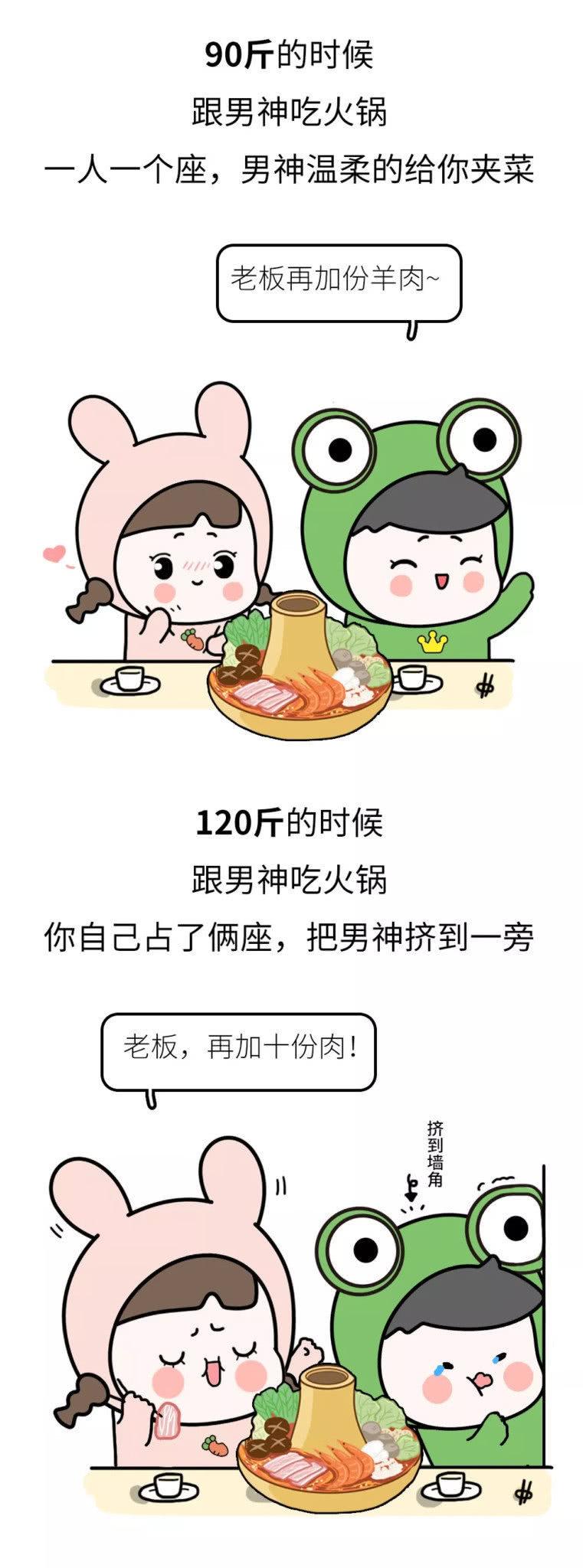 女生90斤和120斤的冬天有什么不同?