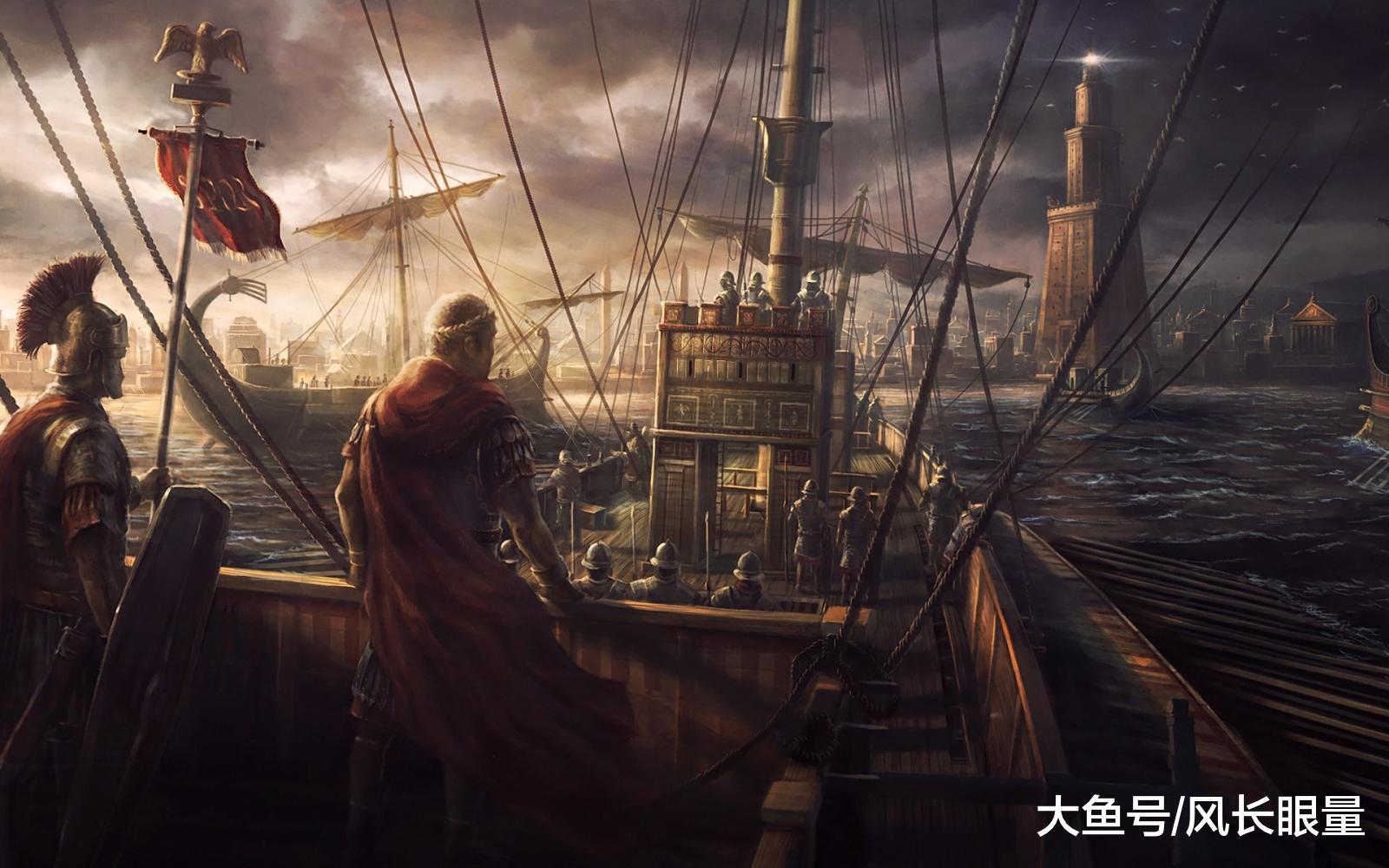 罗马帝国，是以地中海为中心，跨