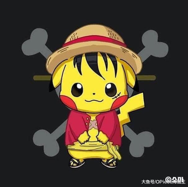 《海贼王》皮卡丘·D·路飞，萌
