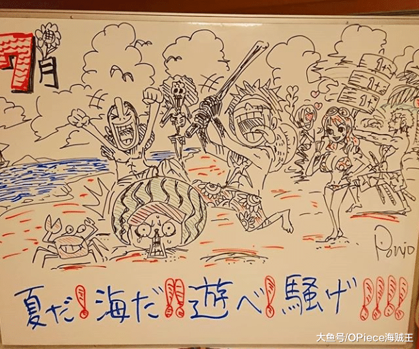 草帽团也放暑假咯~~《海贼王》