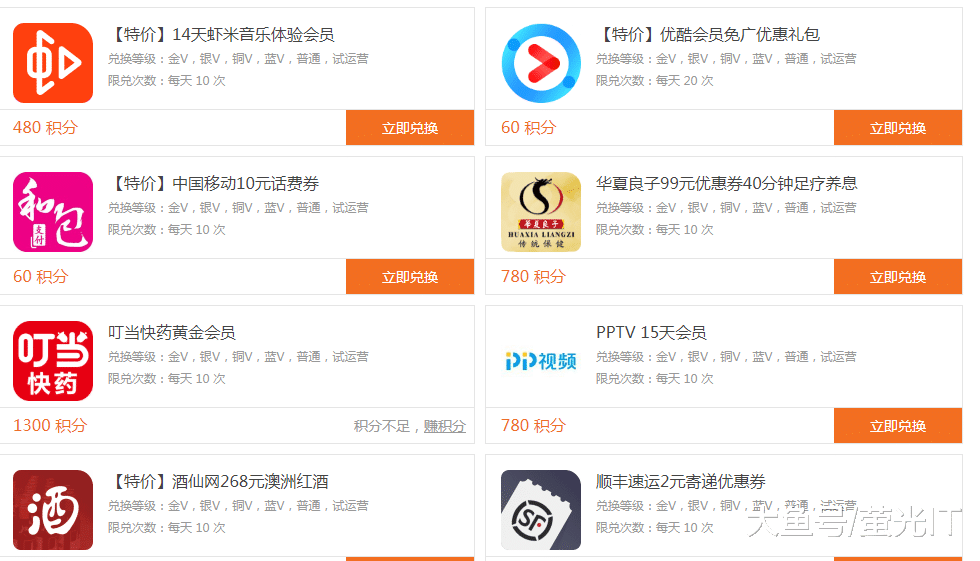 一共这么多可以兑换的礼物，粉丝
