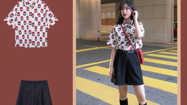 夏日很潮的几套少女街头风穿搭，休闲又带点酷范