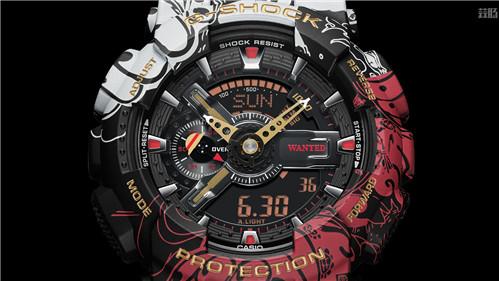 卡西欧G-Shock联动《海贼王》推出路飞主题GA-110腕表