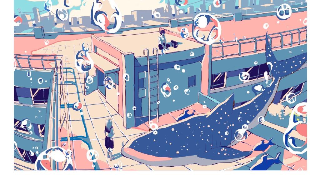 梦幻的泡影，日本画师いちご飴的插画作品