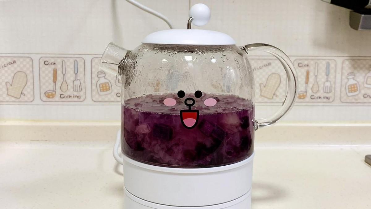 银耳|自制紫薯银耳汤，颜值高，味道好，很适合干燥的秋天喝